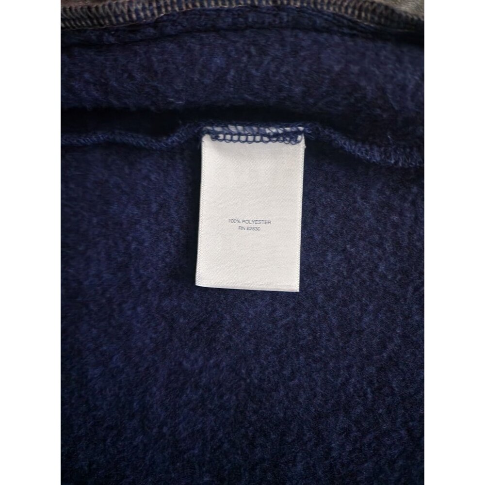Lands End Kids Boys True Navy Heather Full Zip‎ Front Sweater Fleece Vest Small - Picture 10 of 12